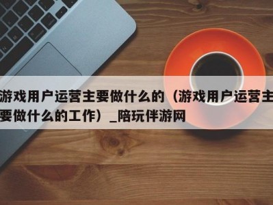 游戏用户运营主要做什么的（游戏用户运营主要做什么的工作）_陪玩伴游网