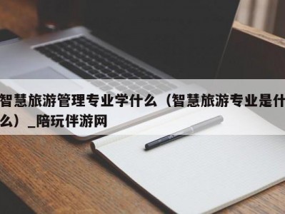 智慧旅游管理专业学什么（智慧旅游专业是什么）_陪玩伴游网